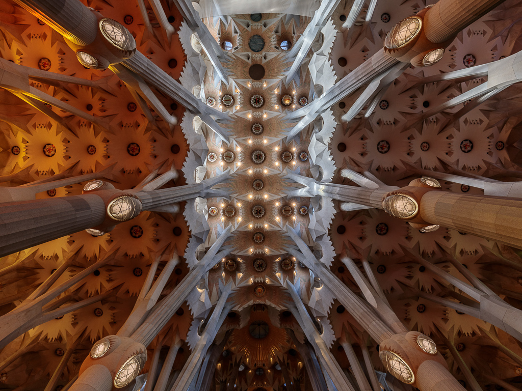 La Sagrada Familia Heavenly Ceiling Americanwarmoms La Sagrada Familia Heavenly Ceiling Americanwarmoms
